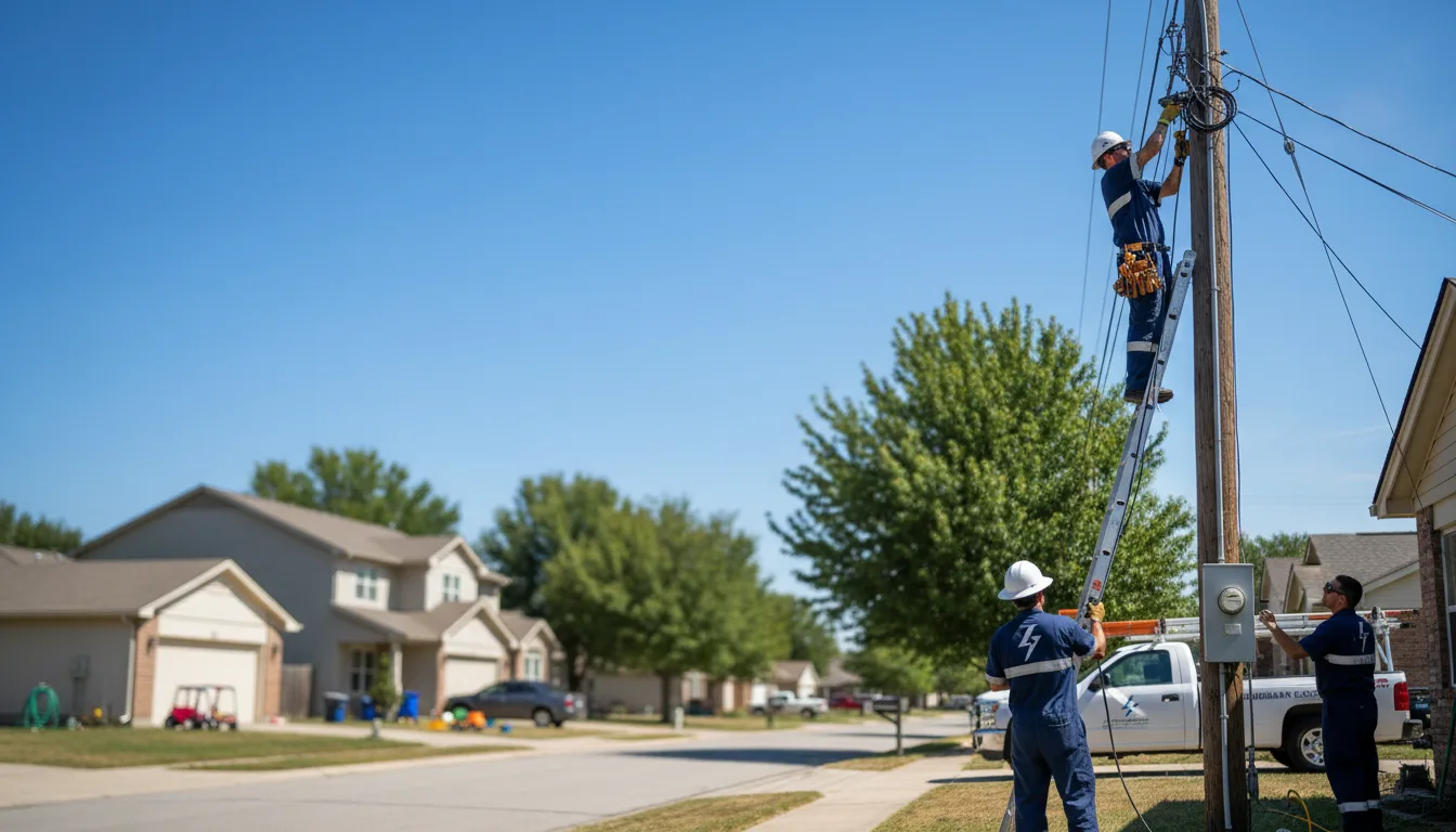 Residential electrician providing installation services in Mcclure, OH